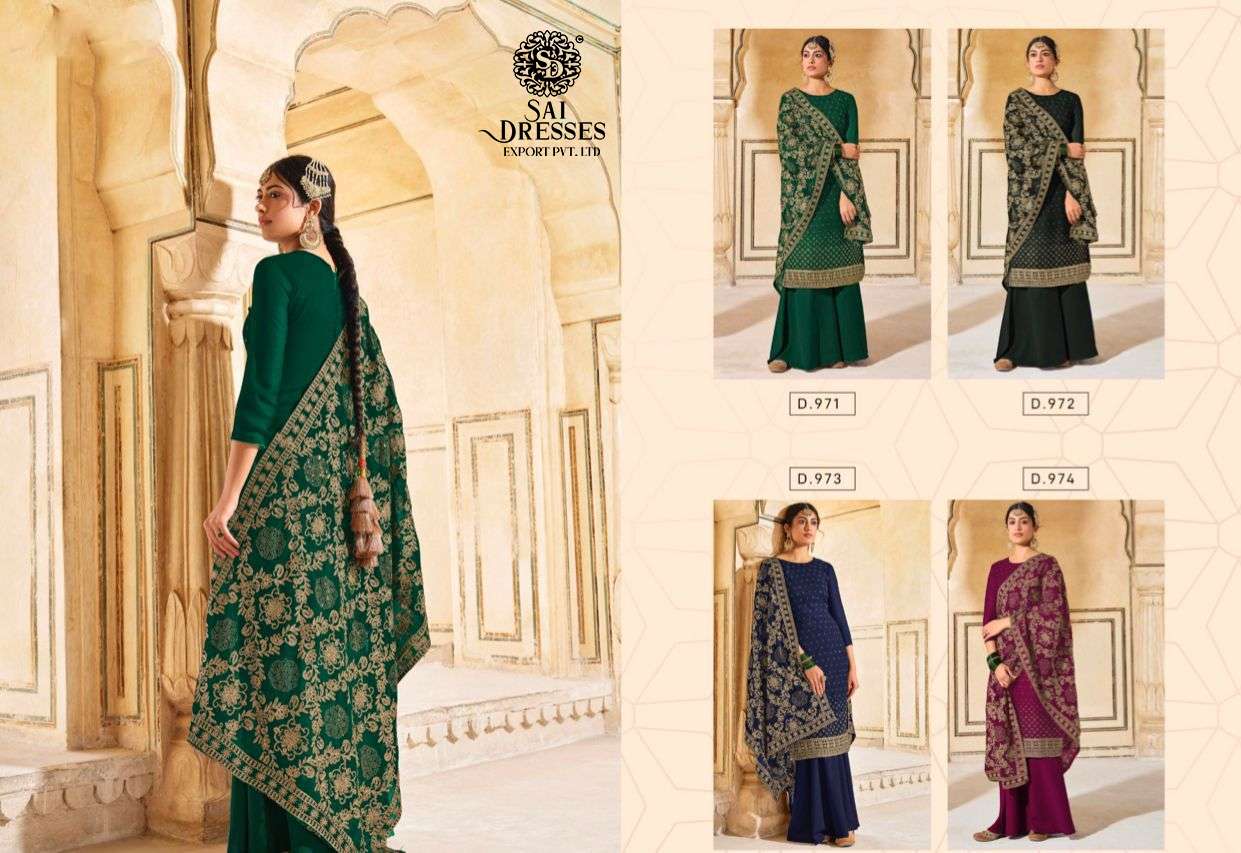 SAI DRESSES PRESENT NAARI VOL 8 GEORGETTE DESIGNER SALWAR SUITS IN WHOLESALE RATE IN SURAT