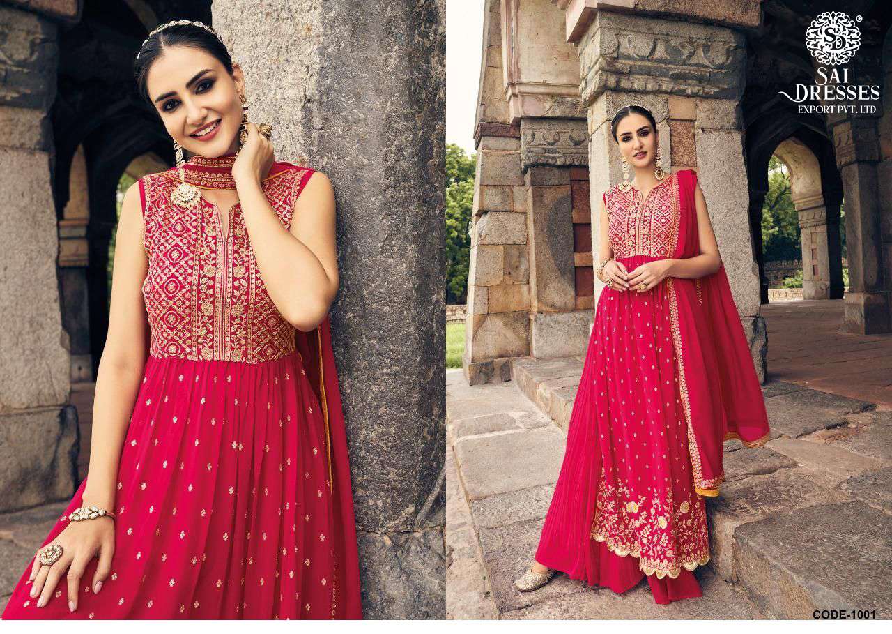 SAI DRESSES PRESENT NAYKA READYMADE SHARARA STYLE NAIRA CUT DESIGNER COLLECTION IN WHOLESALE RATE IN SURAT