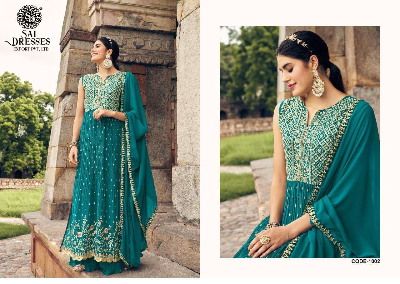 SAI DRESSES PRESENT NAYKA READYMADE SHARARA STYLE NAIRA CUT DESIGNER COLLECTION IN WHOLESALE RATE IN SURAT