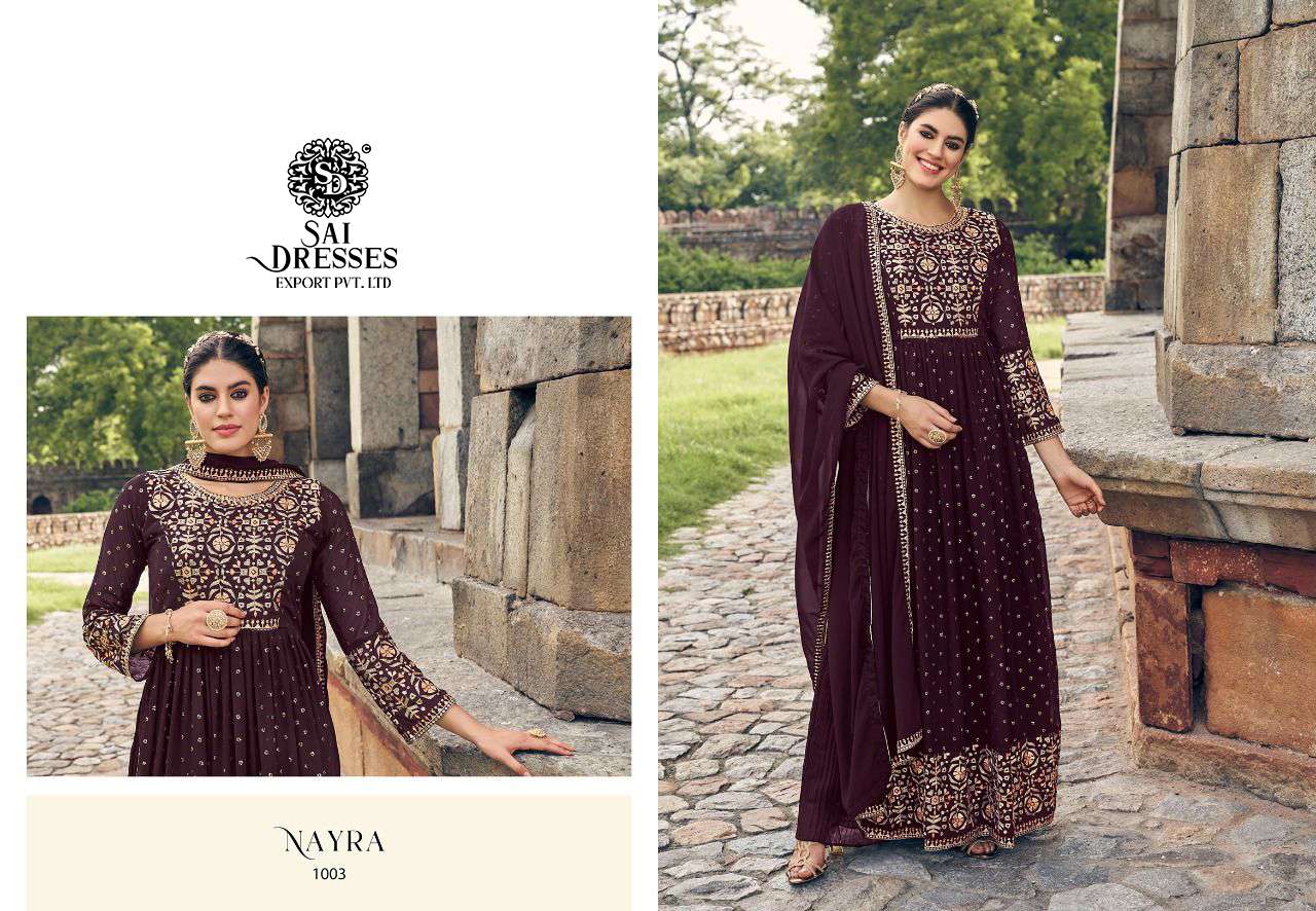 SAI DRESSES PRESENT NAYRA READYMADE SHARARA STYLE NAIRA CUT DESIGNER COLLECTION IN WHOLESALE RATE IN SURAT