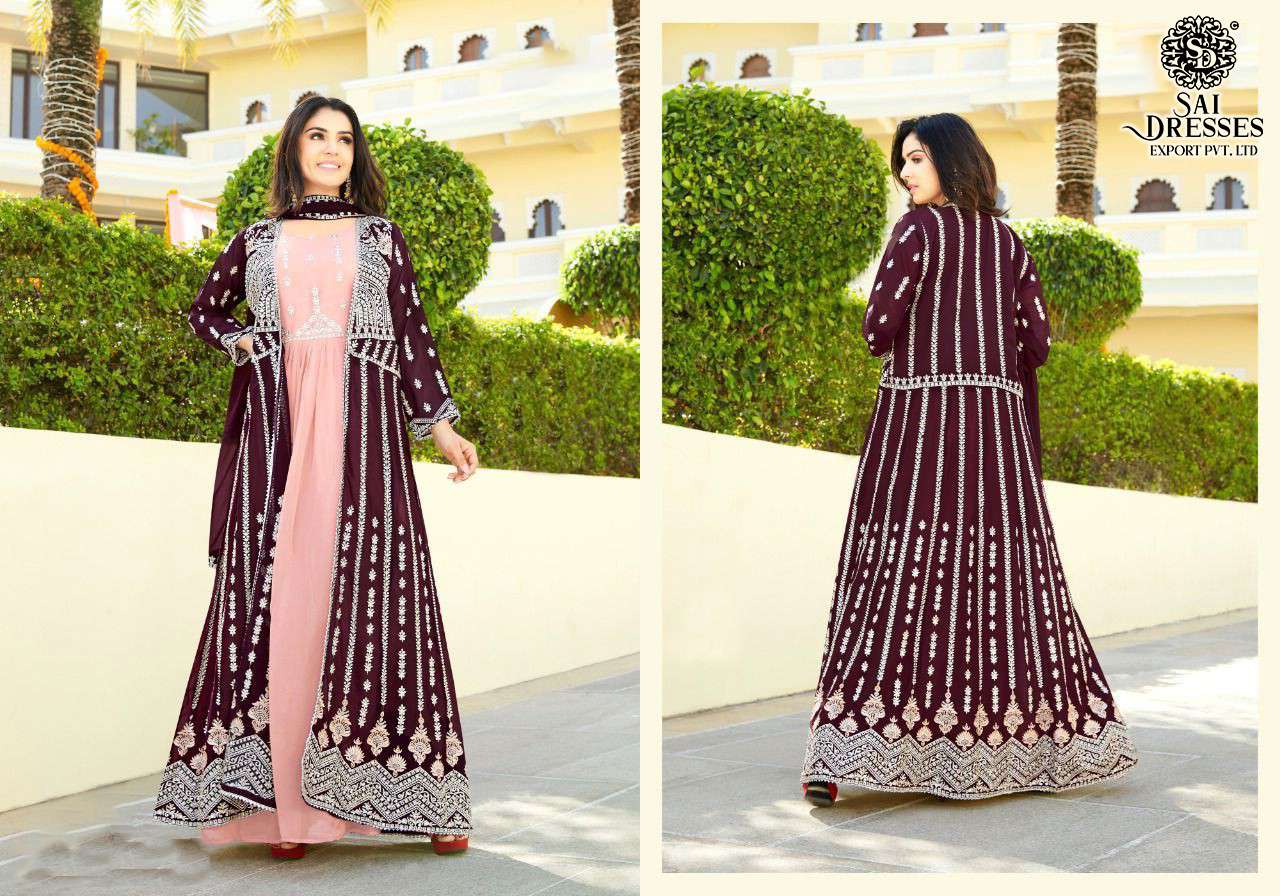 Stitch Party Wear Ladies Black Long Dresses with Embroidered Short Jacket  at Rs 8500/piece in Hooghly