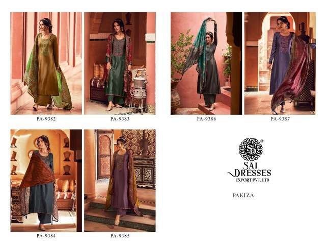 SAI DRESSES PRESENT PAKIZA SEMI STITCHED DREAM SILK DESIGNER SALWAR SUITS IN WHOLESALE RATE IN SURAT