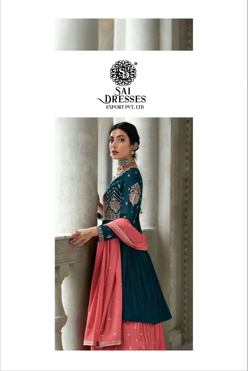 SAI DRESSES PRESENT RADHIKA READYMADE GARARA STYLE WEDDING WEAR DESIGNER COLLECTION IN WHOLESALE RATE IN SURAT