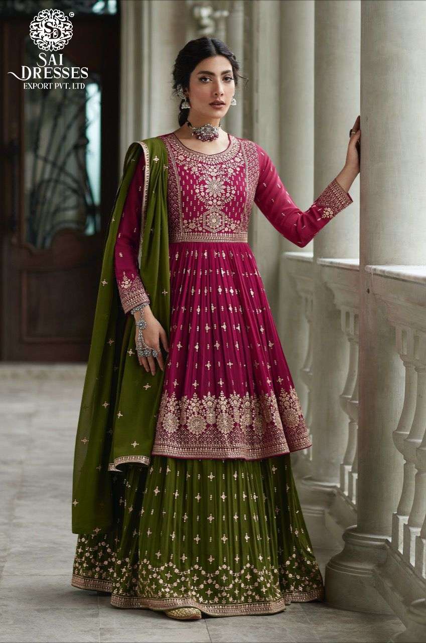 SAI DRESSES PRESENT RADHIKA READYMADE GARARA STYLE WEDDING WEAR DESIGNER COLLECTION IN WHOLESALE RATE IN SURAT
