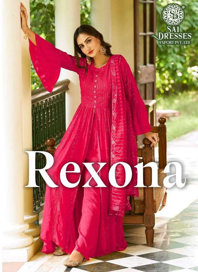 SAI DRESSES PRESENT REXONA READYMADE FESTIVE WEAR DESIGNER SUITS IN WHOLESALE RATE IN SURAT