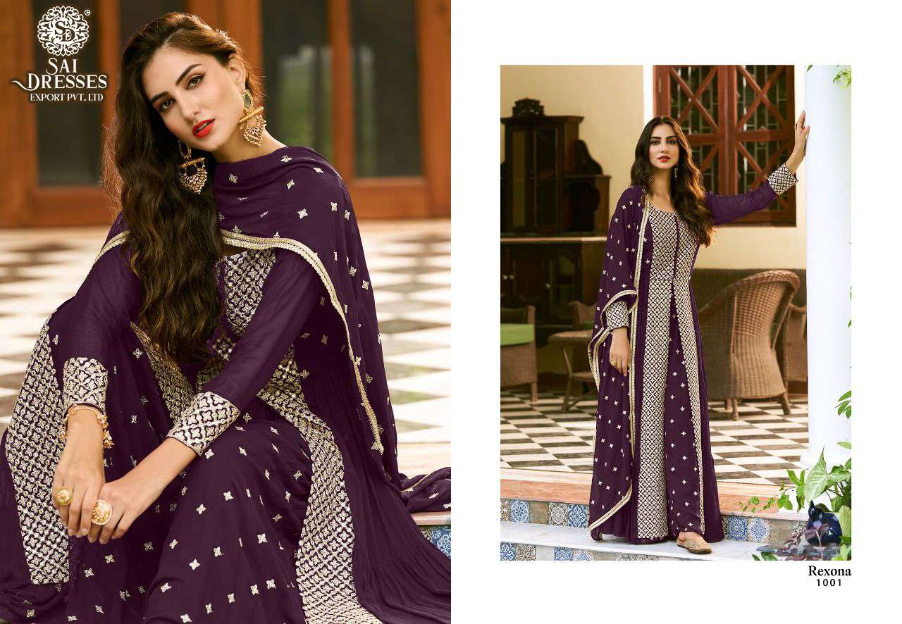 SAI DRESSES PRESENT REXONA READYMADE FESTIVE WEAR DESIGNER SUITS IN WHOLESALE RATE IN SURAT