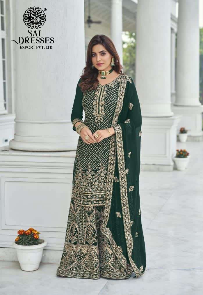 SAI DRESSES PRESENT SOFIYA VOL 2 SEMI STITCHED GEORGETTE PARTY WEAR DESIGNER SUITS IN WHOLESALE RATE IN SURAT