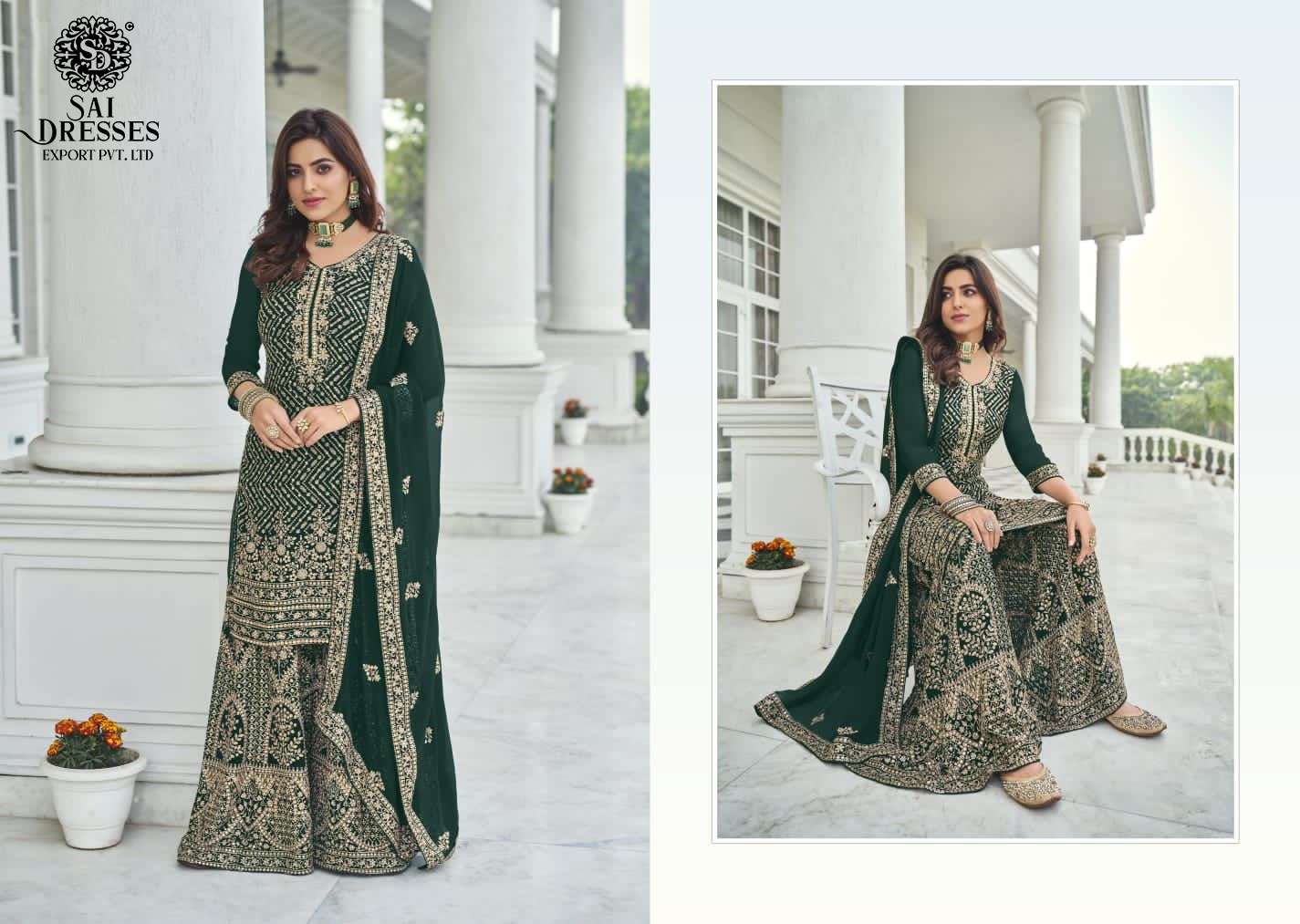 SAI DRESSES PRESENT SOFIYA VOL 2 SEMI STITCHED GEORGETTE PARTY WEAR DESIGNER SUITS IN WHOLESALE RATE IN SURAT