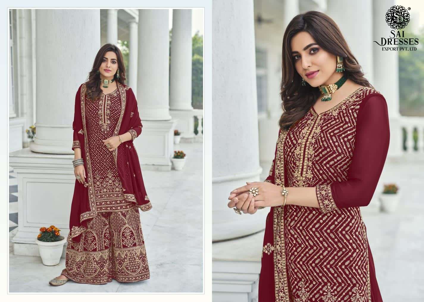 SAI DRESSES PRESENT SOFIYA VOL 2 SEMI STITCHED GEORGETTE PARTY WEAR DESIGNER SUITS IN WHOLESALE RATE IN SURAT