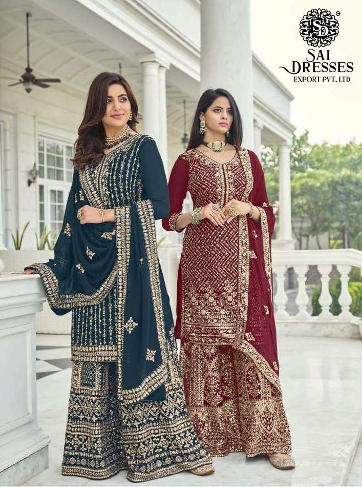 SAI DRESSES PRESENT SOFIYA VOL 2 SEMI STITCHED GEORGETTE PARTY WEAR DESIGNER SUITS IN WHOLESALE RATE IN SURAT