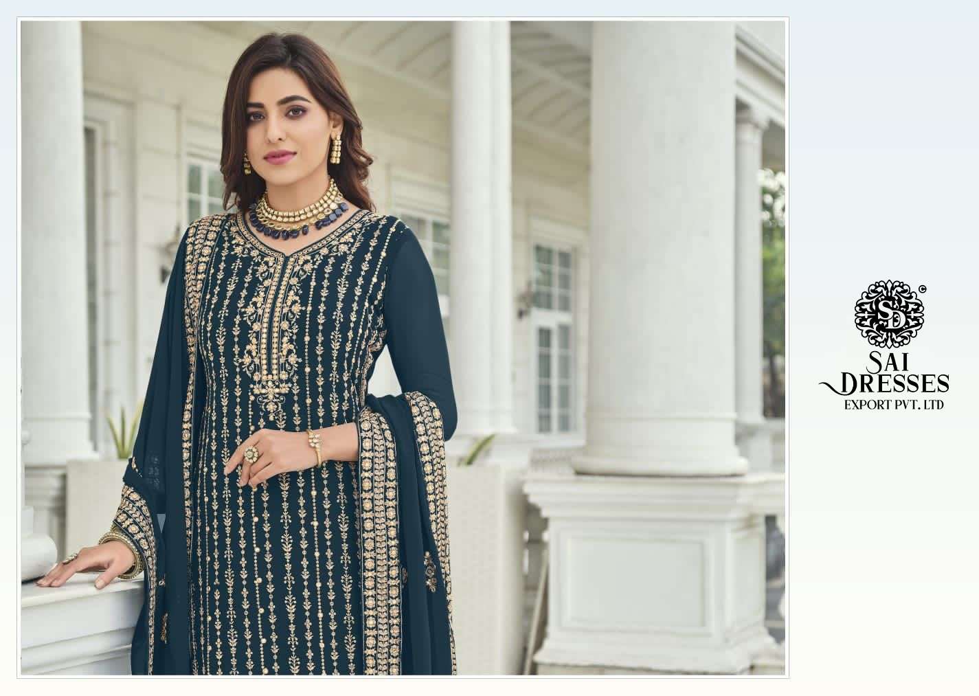 SAI DRESSES PRESENT SOFIYA VOL 2 SEMI STITCHED GEORGETTE PARTY WEAR DESIGNER SUITS IN WHOLESALE RATE IN SURAT