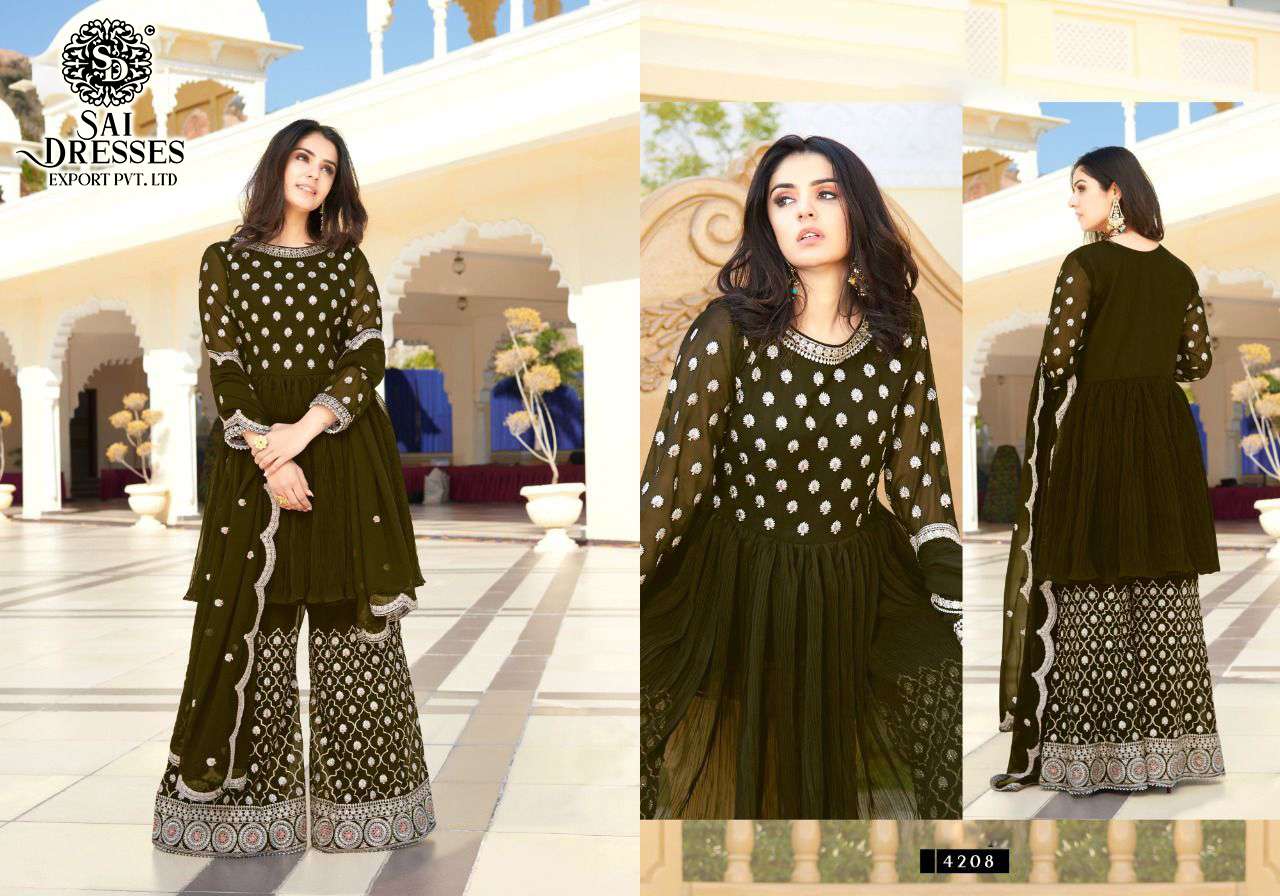 SAI DRESSES PRESENT TRANDY READY MADE FESTIVE WEAR DESIGNER SUITS IN WHOLESALE RATE IN SURAT