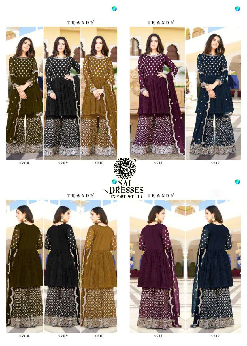 SAI DRESSES PRESENT TRANDY READY MADE FESTIVE WEAR DESIGNER SUITS IN WHOLESALE RATE IN SURAT