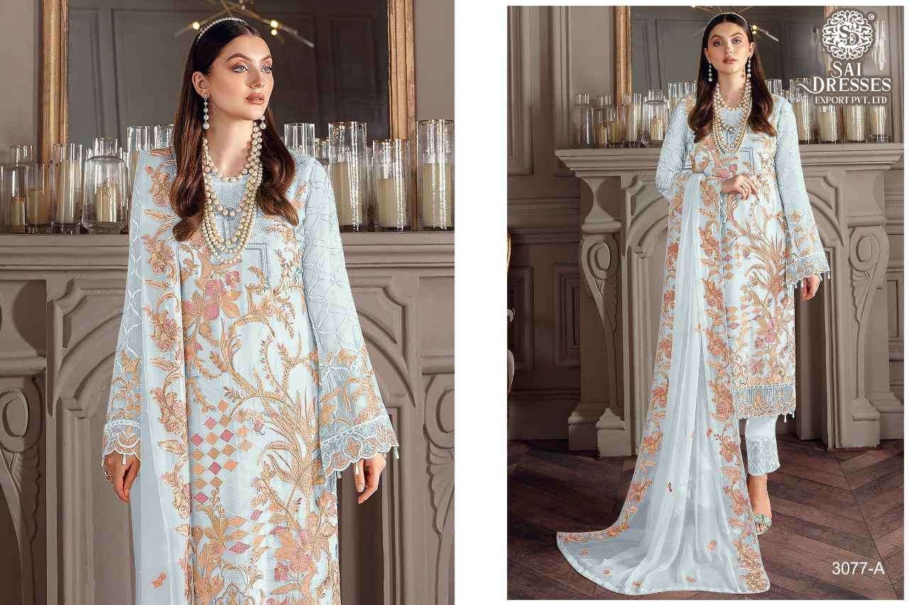 SAI DRESSES PRESENT ANAYA VOL 11 SEMI STITCHED PAKISTANI DESIGNER SUITS IN WHOLESALE RATE IN SURAT