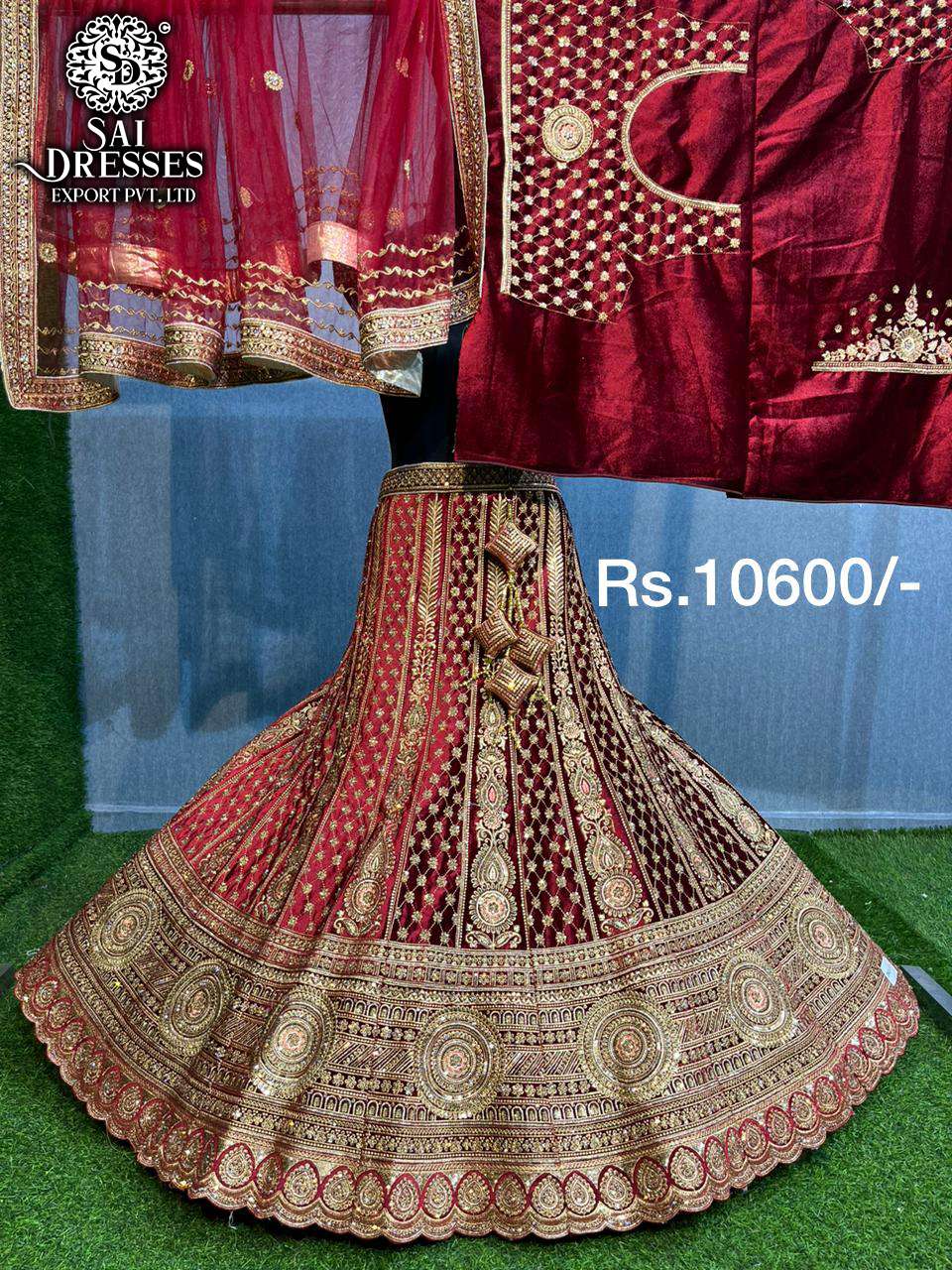 SAI DRESSES PRESENT ATTRACTIVE BEAUTIFUL WEDDING LEHENGA COLLECTION IN WHOLESALE RATE IN SURAT