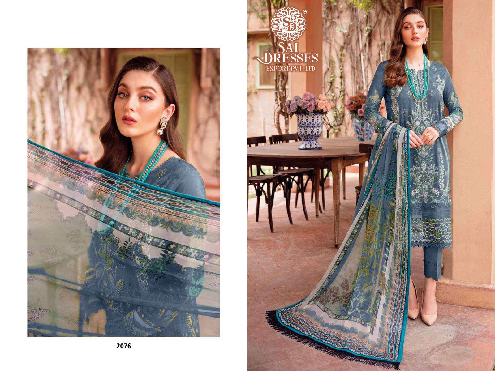 SAI DRESSES PRESENT CHEVERON VOL 6 PURE COTTON PAKISTANI DESIGNER SUITS IN WHOLESALE RATE IN SURAT