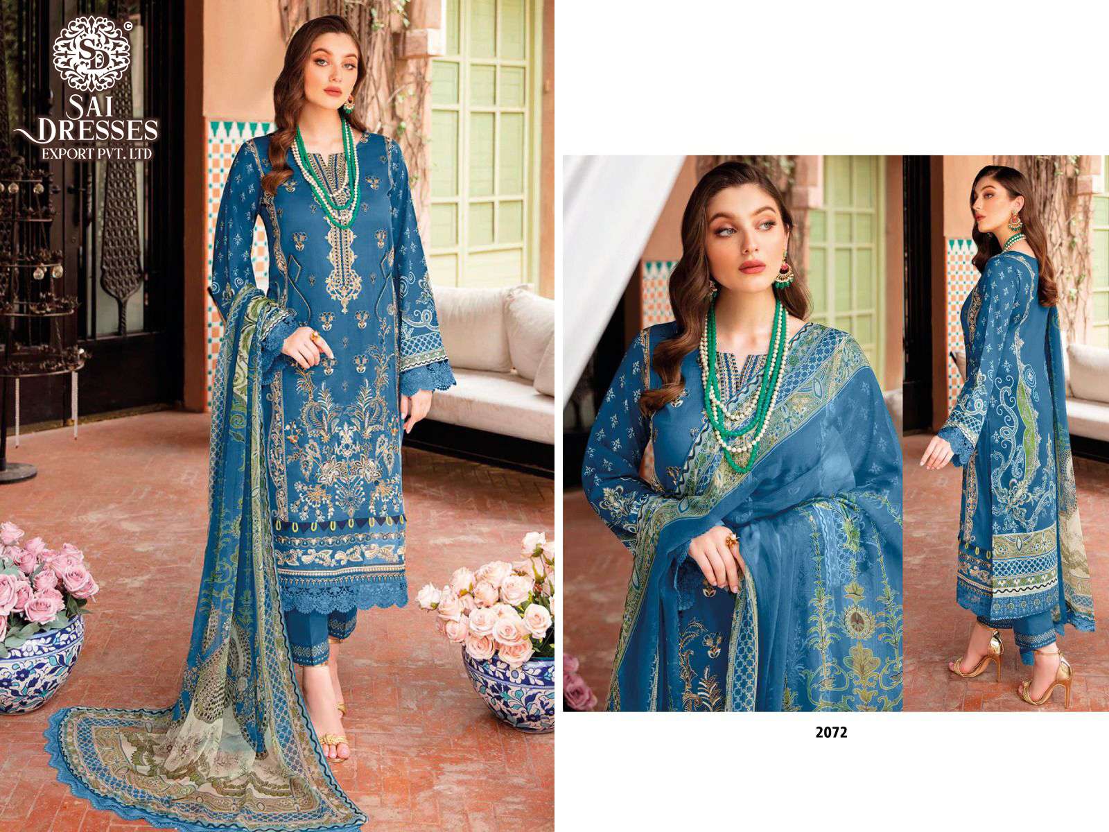 SAI DRESSES PRESENT CHEVERON VOL 6 PURE COTTON PAKISTANI DESIGNER SUITS IN WHOLESALE RATE IN SURAT