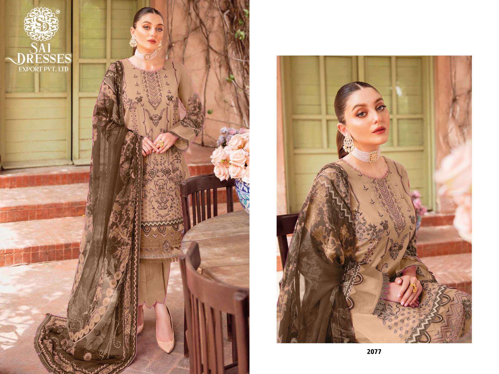SAI DRESSES PRESENT CHEVERON VOL 6 PURE COTTON PAKISTANI DESIGNER SUITS IN WHOLESALE RATE IN SURAT
