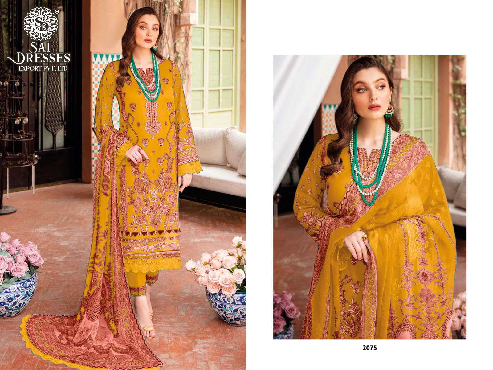 SAI DRESSES PRESENT CHEVERON VOL 6 PURE COTTON PAKISTANI DESIGNER SUITS IN WHOLESALE RATE IN SURAT