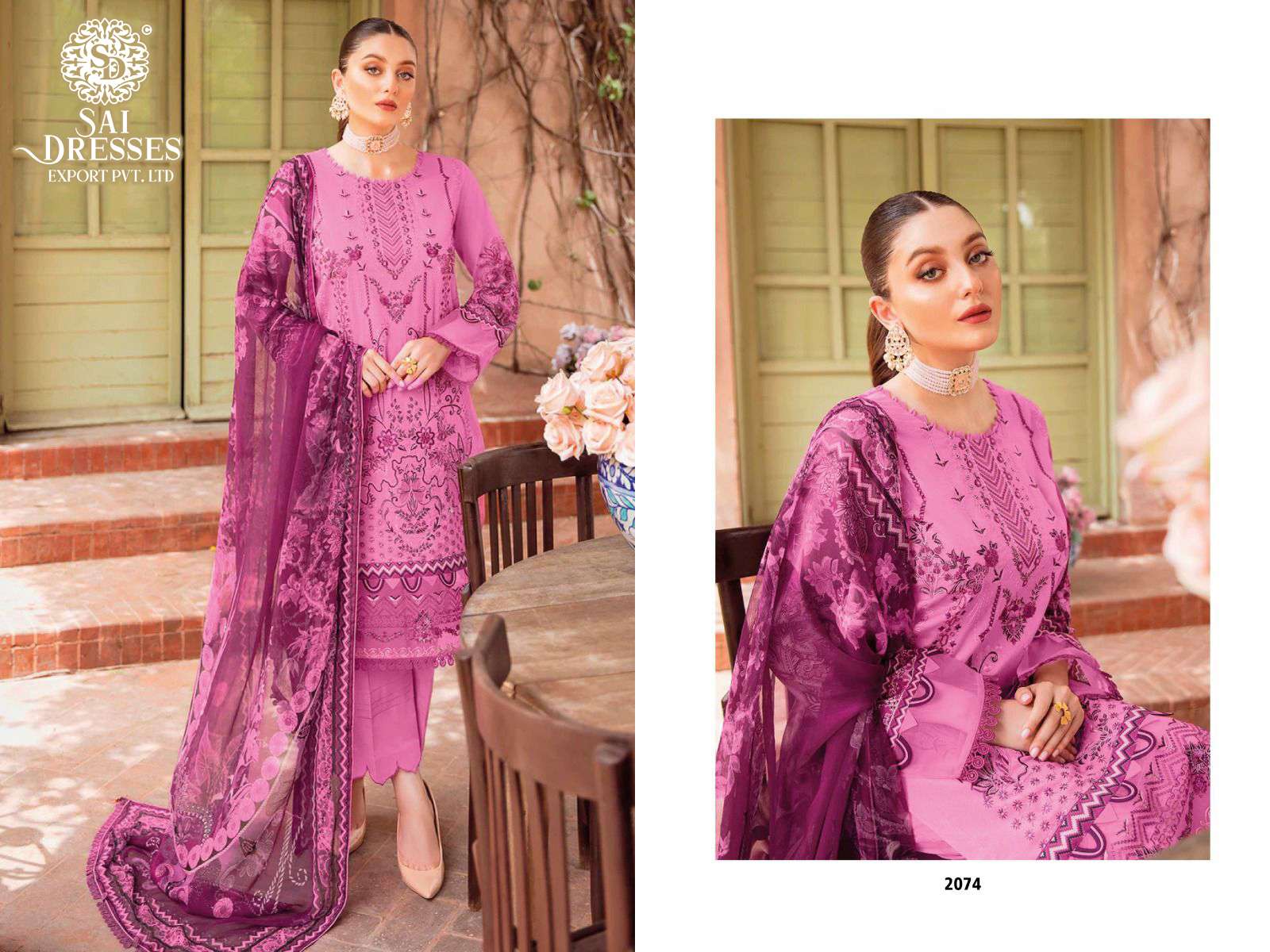 SAI DRESSES PRESENT CHEVERON VOL 6 PURE COTTON PAKISTANI DESIGNER SUITS IN WHOLESALE RATE IN SURAT