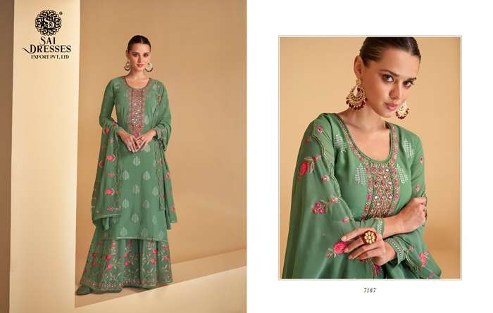 SAI DRESSES PRESENT CYGNUS READYMADE PLAZZO STYLE DESIGNER SUITS IN WHOLESALE RATE IN SURAT 