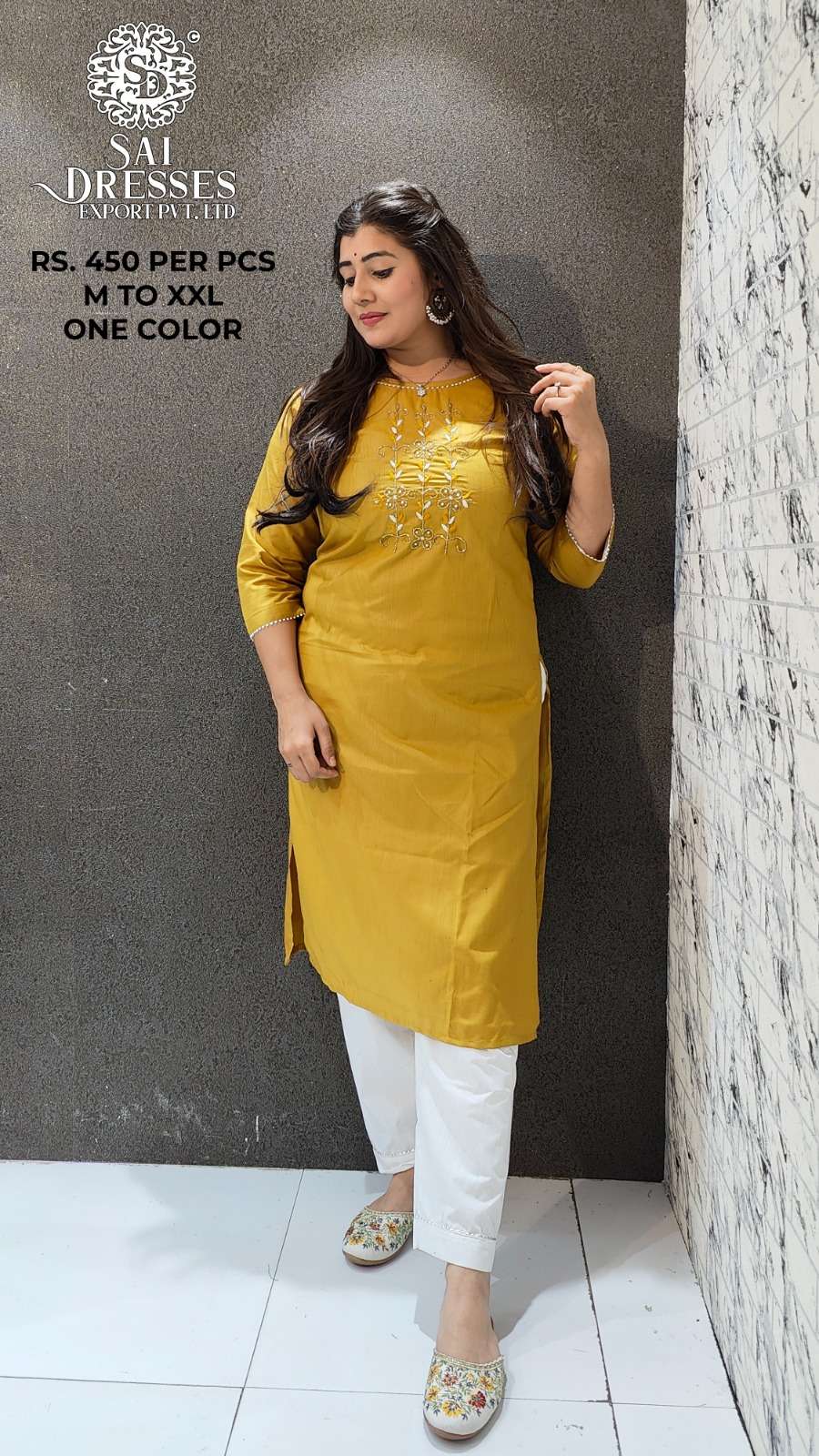 SAI DRESSES PRESENT D.NO 131 CASUAL WEAR DESIGNER KURTI WITH PANT COMBO SET IN WHOLESALE RATE IN SURAT