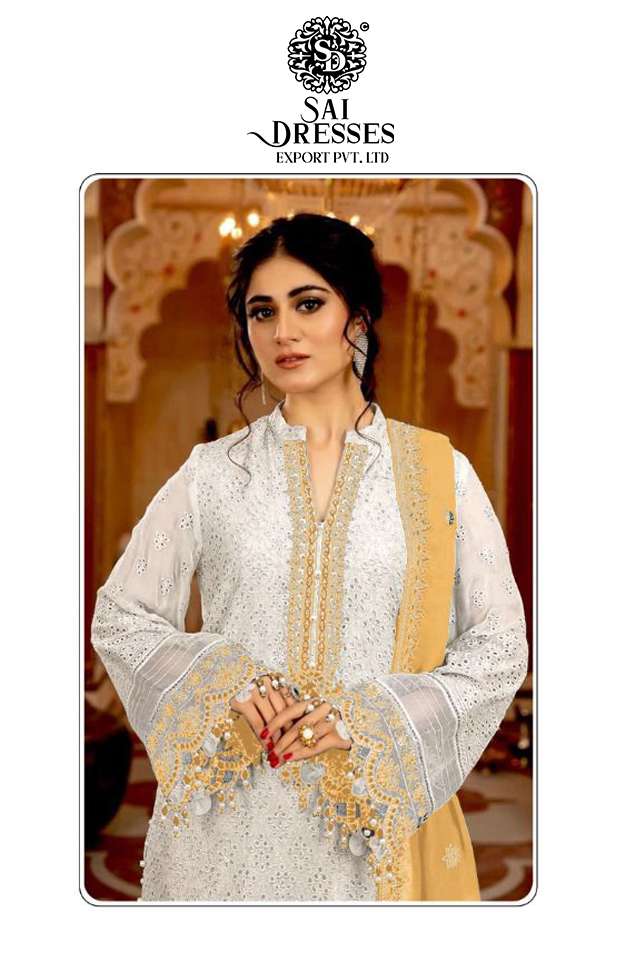 SAI DRESSES PRESENT D.NO 1461 A TO 1461 D FESTIVE WEAR EMBROIDERED PAKISTANI DESIGNER SUITS IN WHOLESALE RATE IN SURAT