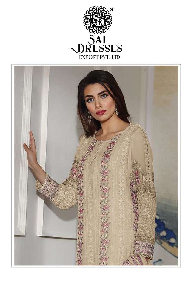 SAI DRESSES PRESENT D.NO 1581 A TO 1581 D FESTIVE WEAR EMBROIDERED PAKISTANI DESIGNER SUITS IN WHOLESALE RATE IN SURAT