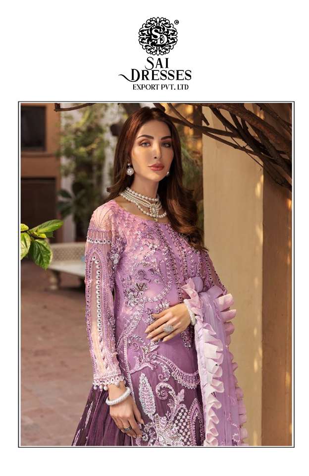 SAI DRESSES PRESENT D.NO 1771 A TO 1771 D WEDDING WEAR EMBROIDERED PAKISTANI DESIGNER SUITS IN WHOLESALE RATE IN SURAT