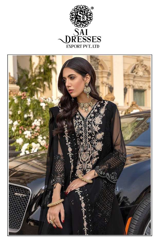 SAI DRESSES PRESENT D.NO 1791 A TO 1791 D PARTY WEAR EMBROIDERED PAKISTANI DESIGNER SUITS IN WHOLESALE RATE IN SURAT