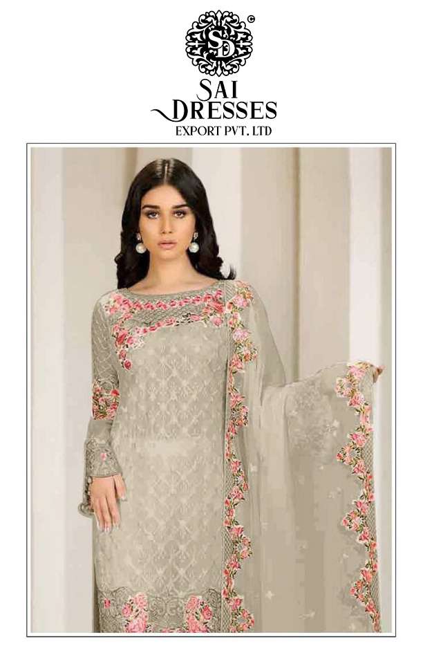 SAI DRESSES PRESENT D.NO 1841 A TO 1841 D PARTY WEAR EMBROIDERED PAKISTANI DESIGNER SUITS IN WHOLESALE RATE IN SURAT