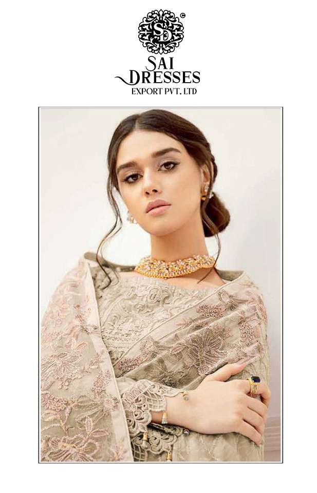 SAI DRESSES PRESENT D.NO 1841 A TO 1841 D WEDDING WEAR EMBROIDERED PAKISTANI DESIGNER SUITS IN WHOLESALE RATE IN SURAT