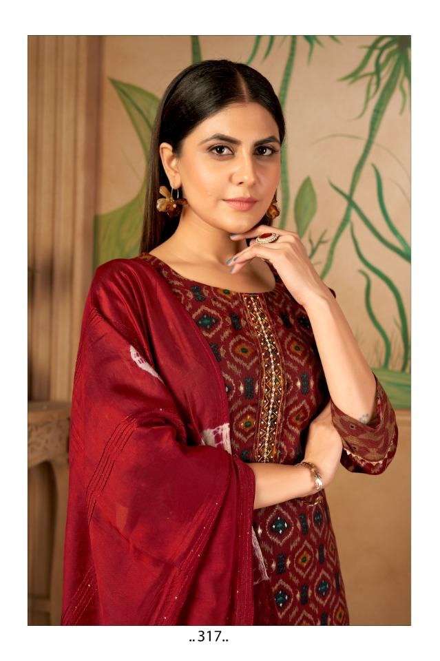 SAI DRESSES PRESENT D.NO 317 READY TO WEAR FANCY DESIGNER COMBO DRESS IN WHOLESALE RATE IN SURAT