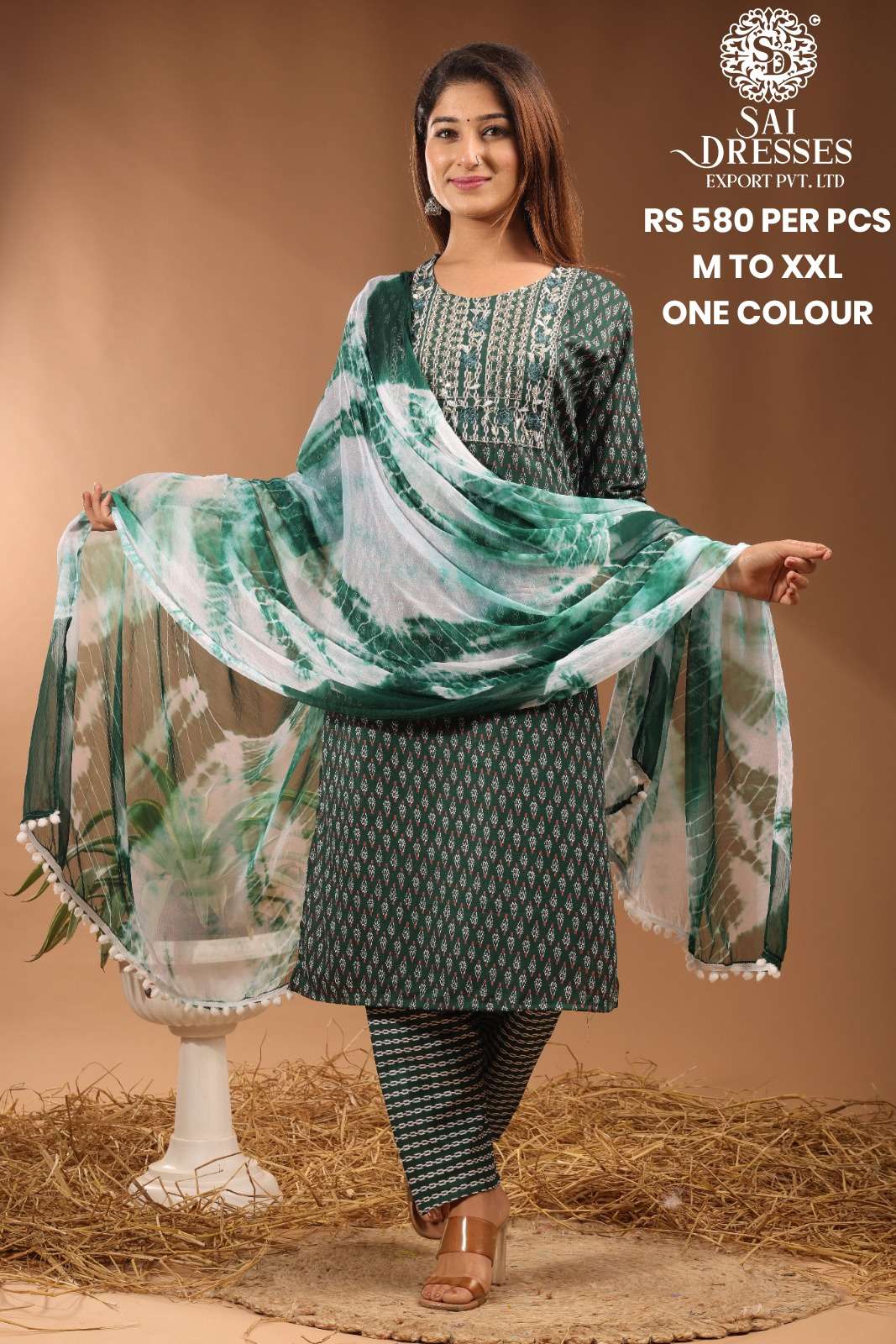 SAI DRESSES PRESENT D.NO 611 READY TO WEAR DESIGNER 3 PIECE CONCEPT COMBO COLLECTION IN WHOLESALE RATE IN SURAT