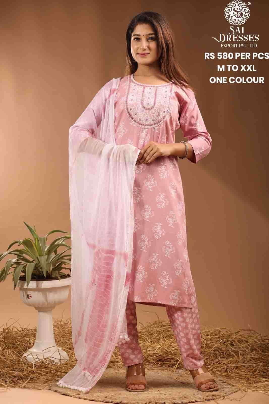 SAI DRESSES PRESENT D.NO 612 READY TO WEAR DESIGNER 3 PIECE CONCEPT COMBO COLLECTION IN WHOLESALE RATE IN SURAT