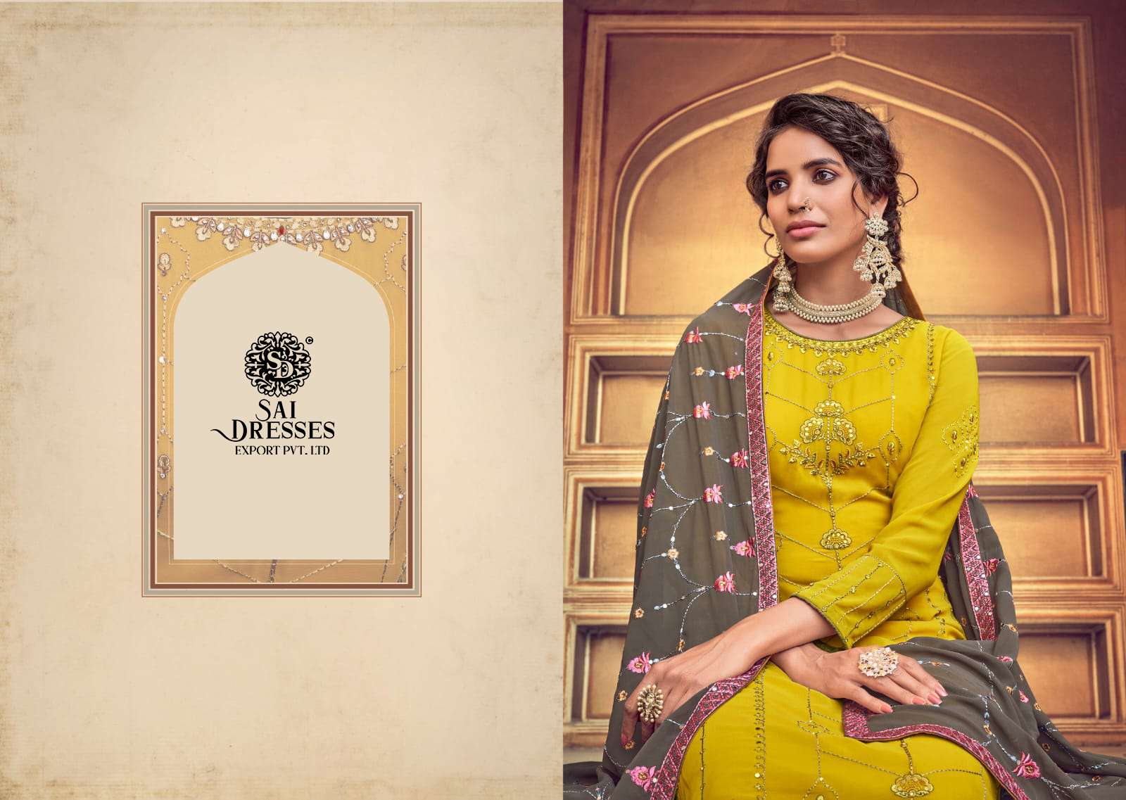 SAI DRESSES PRESENT DREAM VOL 2 EXCLUSIVE EMBROIDERED PARTY WEAR DESIGNER SUITS IN WHOLESALE RATE IN SURAT 