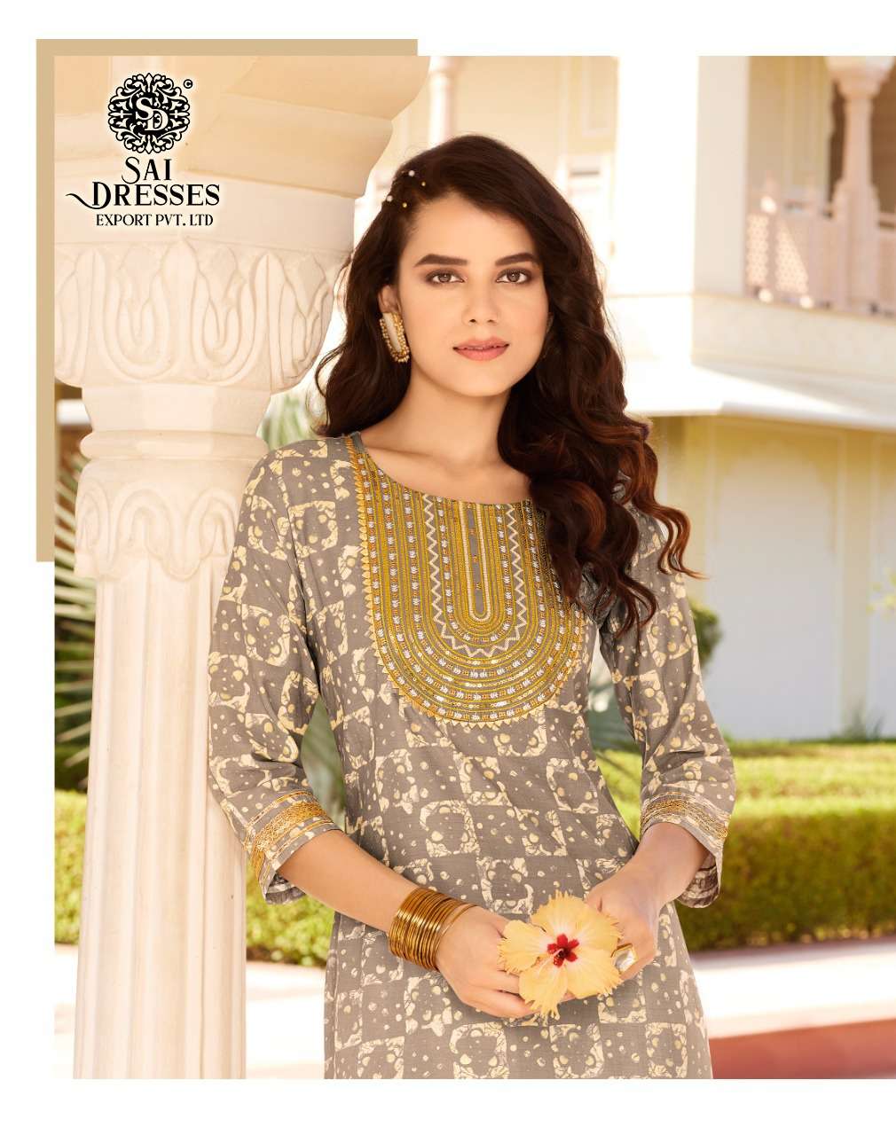 SAI DRESSES PRESENT GOLDY VOL 2 READY TO WEAR DESIGNER KURTI WITH PANT IN WHOLESALE RATE IN SURAT 