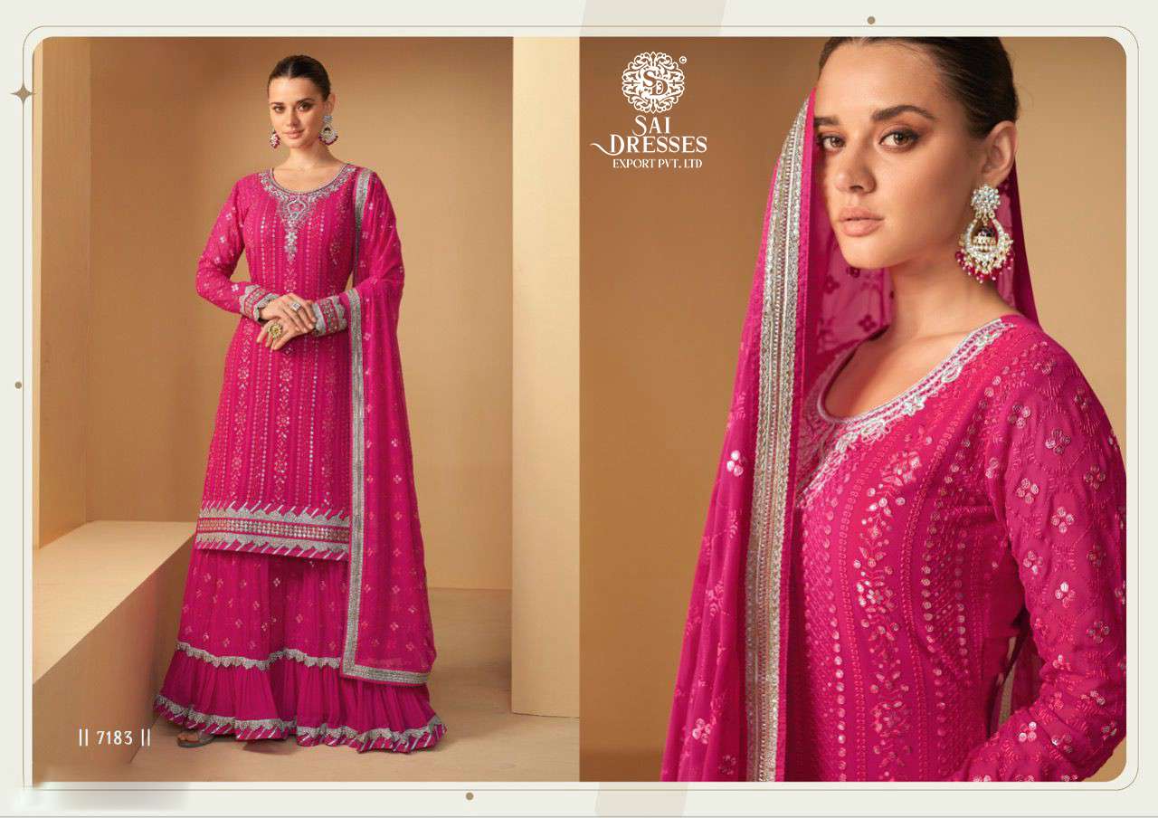 SAI DRESSES PRESENT IMLIE FESTIVE WEAR READYMADE REAL GEORGETTE DESIGNER COLLECTION IN WHOLESALE RATE IN SURAT 