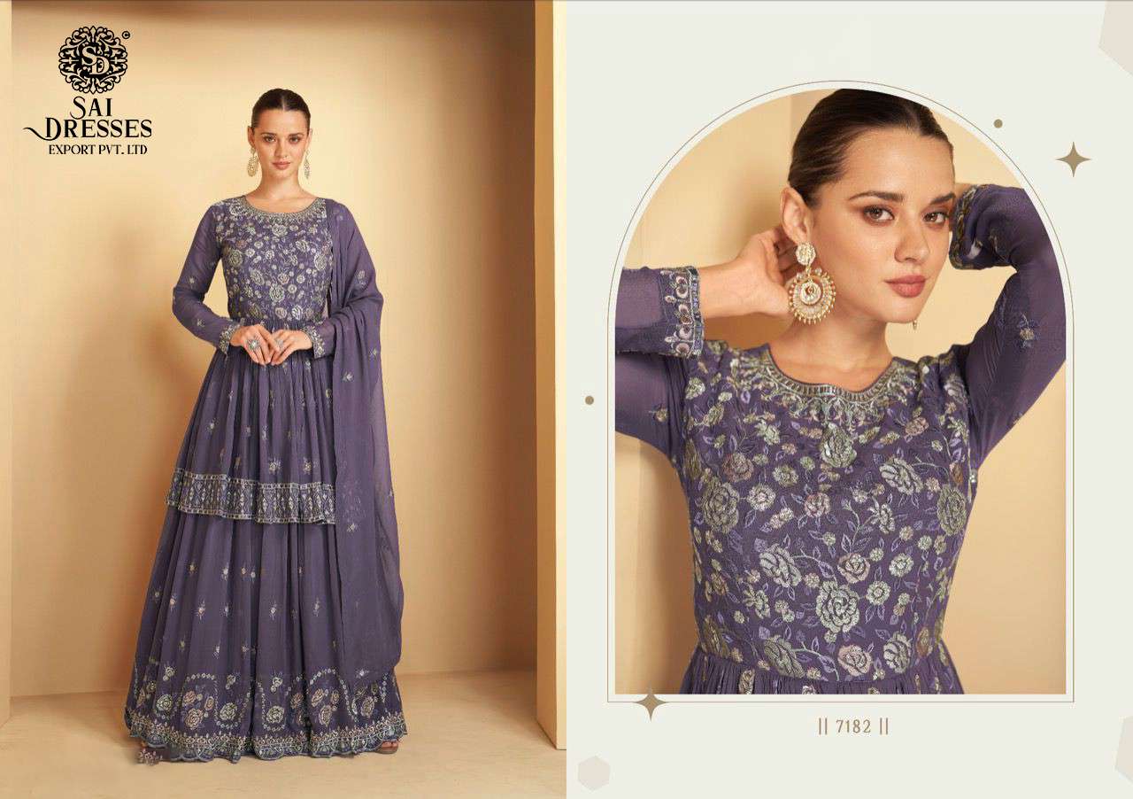 SAI DRESSES PRESENT IMLIE FESTIVE WEAR READYMADE REAL GEORGETTE DESIGNER COLLECTION IN WHOLESALE RATE IN SURAT 