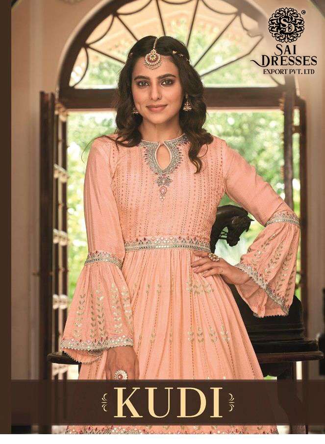 SAI DRESSES PRESENT KUDI READYMADE PEPLUM WITH SKIRT STYLE WEDDING CONCEPT IN WHOLESALE RATE IN SURAT 