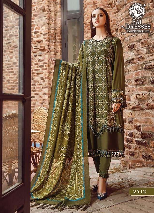 SAI DRESSES PRESENT MARIA B EXCLUSIVE COLLECTION VOL 5 HEAVY KASMIRI SELF EMBROIDERED DESIGNER PAKISTANI SALWAR SUITS IN WHOLESALE RATE IN SURAT