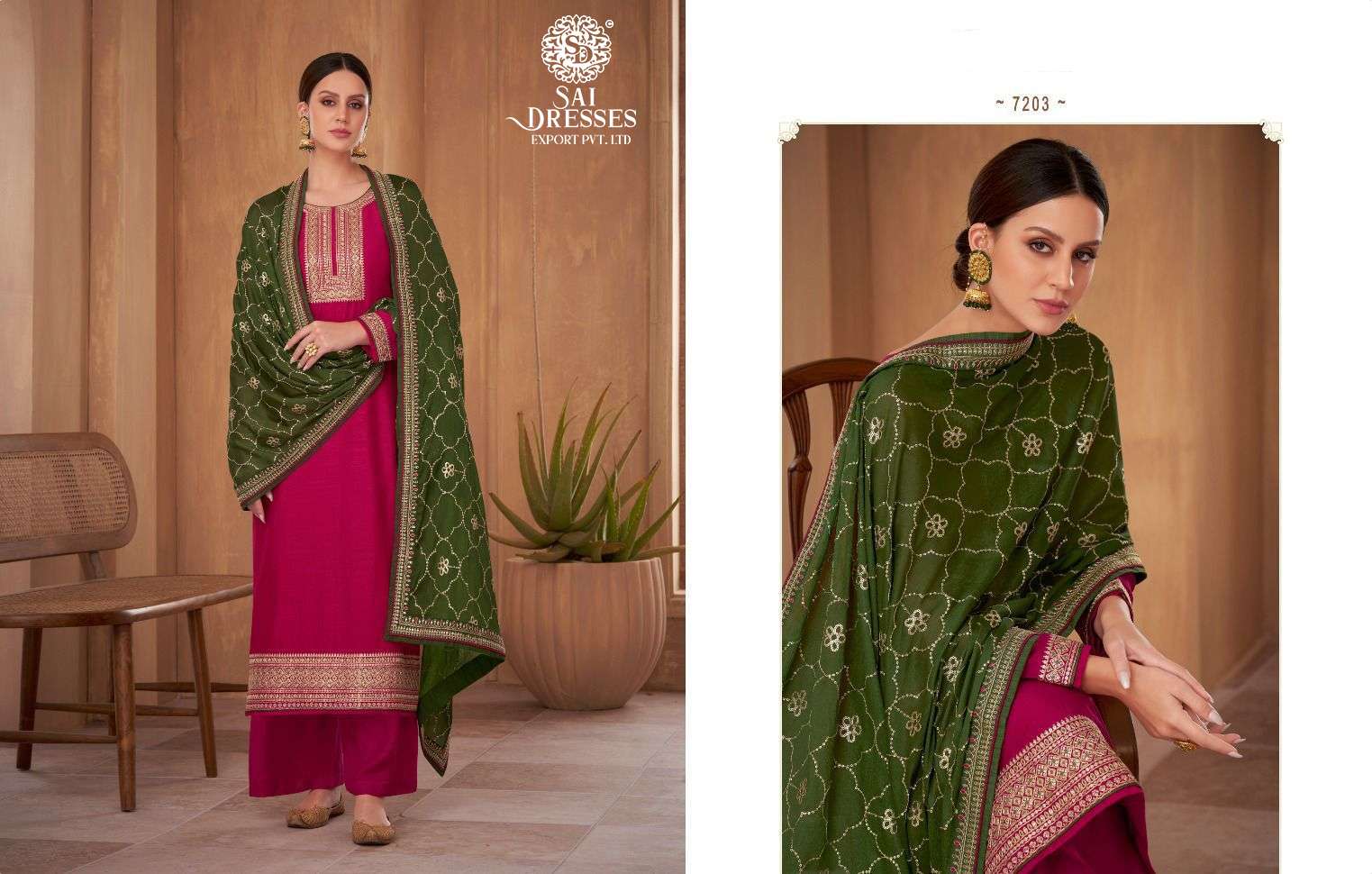 SAI DRESSES PRESENT NAYAN SILK EXCLUSIVE FANCY PARTY WEAR DESIGNER SALWAR SUITS IN WHOLESALE RATE IN SURAT