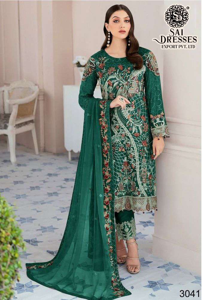 SAI DRESSES PRESENT RAMSHA VOL 15 FESTIVE WEAR SEMI STITCHED PAKISTANI SALWAR SUITS IN WHOLESALE RATE IN SURAT