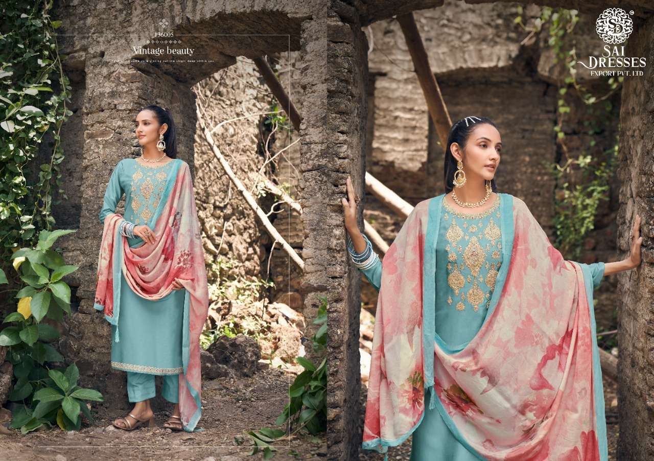 SAI DRESSES PRESENT SAHAJADI PARTY WEAR EMBROIDERED DESIGNER SALWAR SUITS IN WHOLESALE RATE IN SURAT