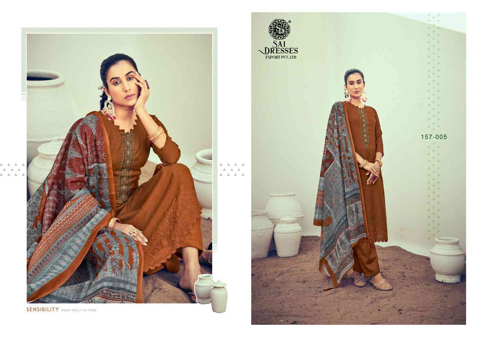 SAI DRESSES PRESENT SEERAT PURE LAWN COTTON SUMMER WEAR SALWAR SUITS IN WHOLESALE RATE IN SURAT 