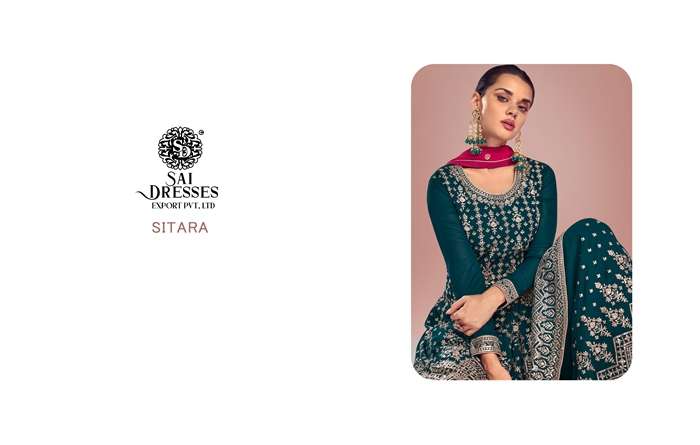 SAI DRESSES PRESENT SITARA READYMADE FESTIVE WEAR  SHARARA STYLE DESIGNER SUITS IN WHOLESALE RATE IN SURAT