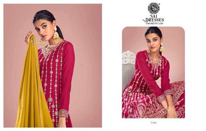 SAI DRESSES PRESENT SITARA READYMADE FESTIVE WEAR  SHARARA STYLE DESIGNER SUITS IN WHOLESALE RATE IN SURAT