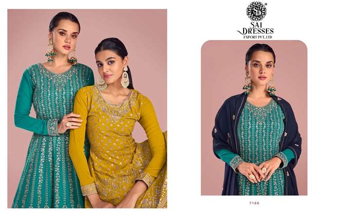 SAI DRESSES PRESENT SITARA READYMADE FESTIVE WEAR  SHARARA STYLE DESIGNER SUITS IN WHOLESALE RATE IN SURAT