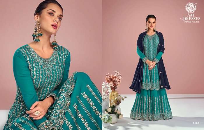 SAI DRESSES PRESENT SITARA READYMADE FESTIVE WEAR  SHARARA STYLE DESIGNER SUITS IN WHOLESALE RATE IN SURAT