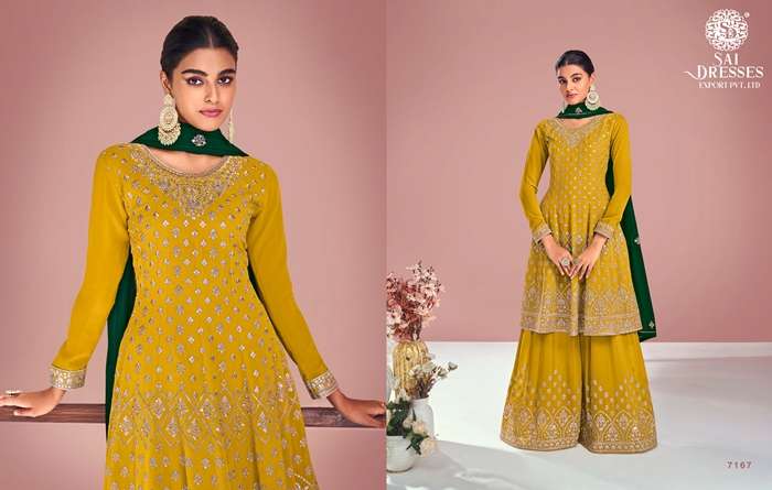 SAI DRESSES PRESENT SITARA READYMADE FESTIVE WEAR  SHARARA STYLE DESIGNER SUITS IN WHOLESALE RATE IN SURAT